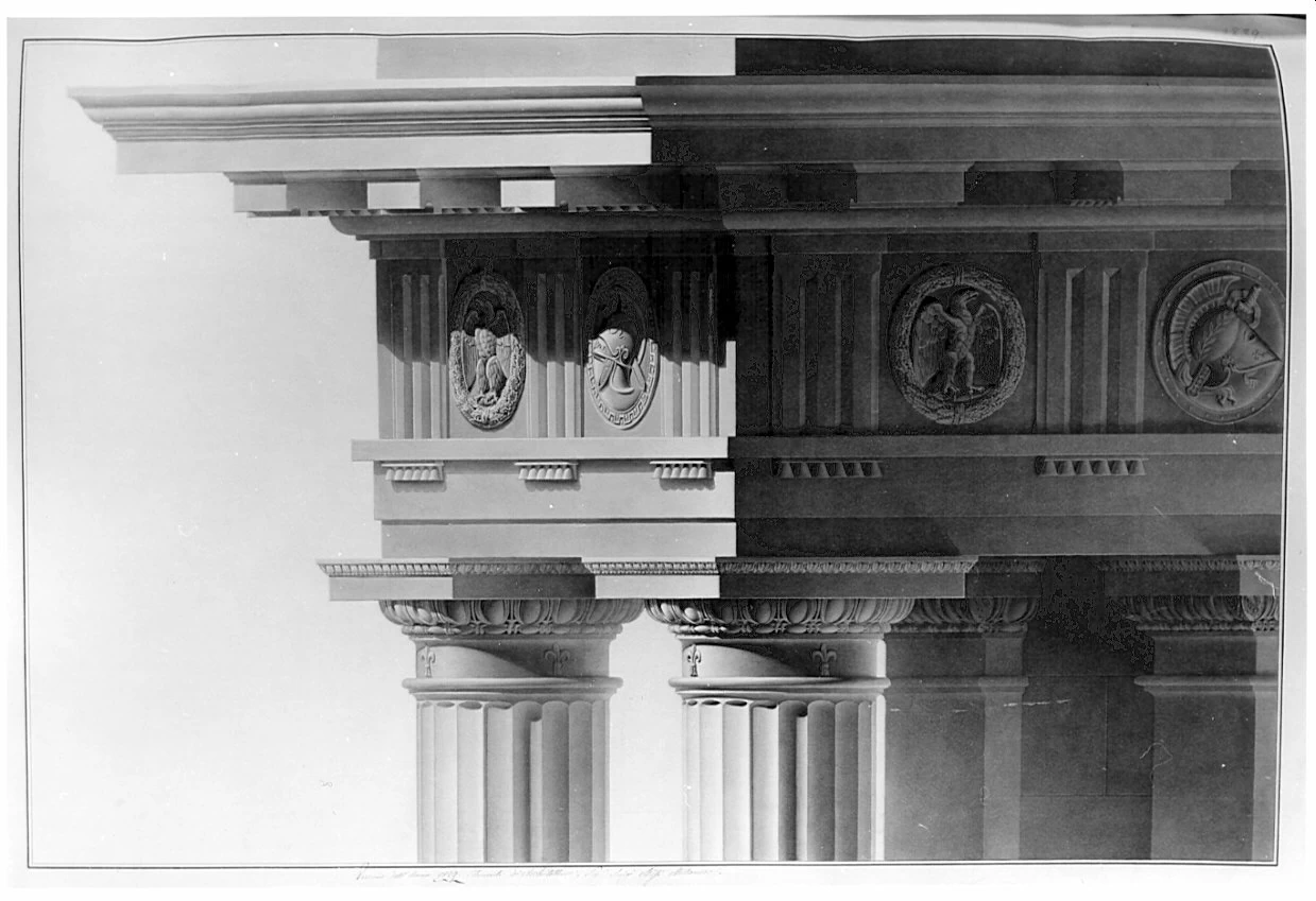 Rilievo di trabeazione dorica - Pinacoteca Brera, Milano